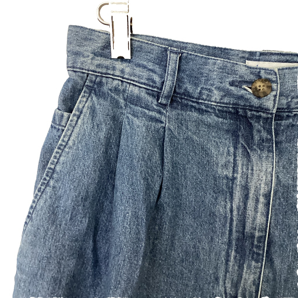 Marsh Landing Vintage Denim Shorts High Waisted Pleated Size 10 - Picture 2 of 6
